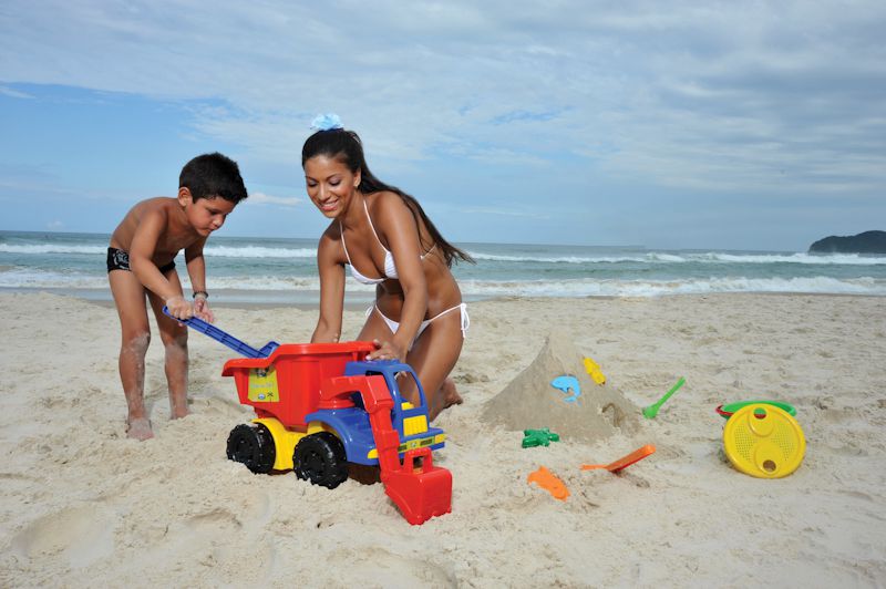 Caminhão Praia (Truck Beach) com Acessórios para Areia