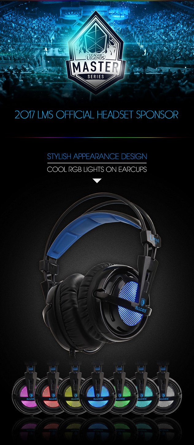Fone Headset Gamer Locust Plus | Sades Brasil - Sades Brasil ...