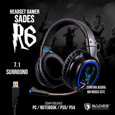 Fone De Ouvido Gamer RGB LED Conexão USB Para Video Games, PC E Celulares -  B-Max - Fone de Ouvido Gamer - Magazine Luiza