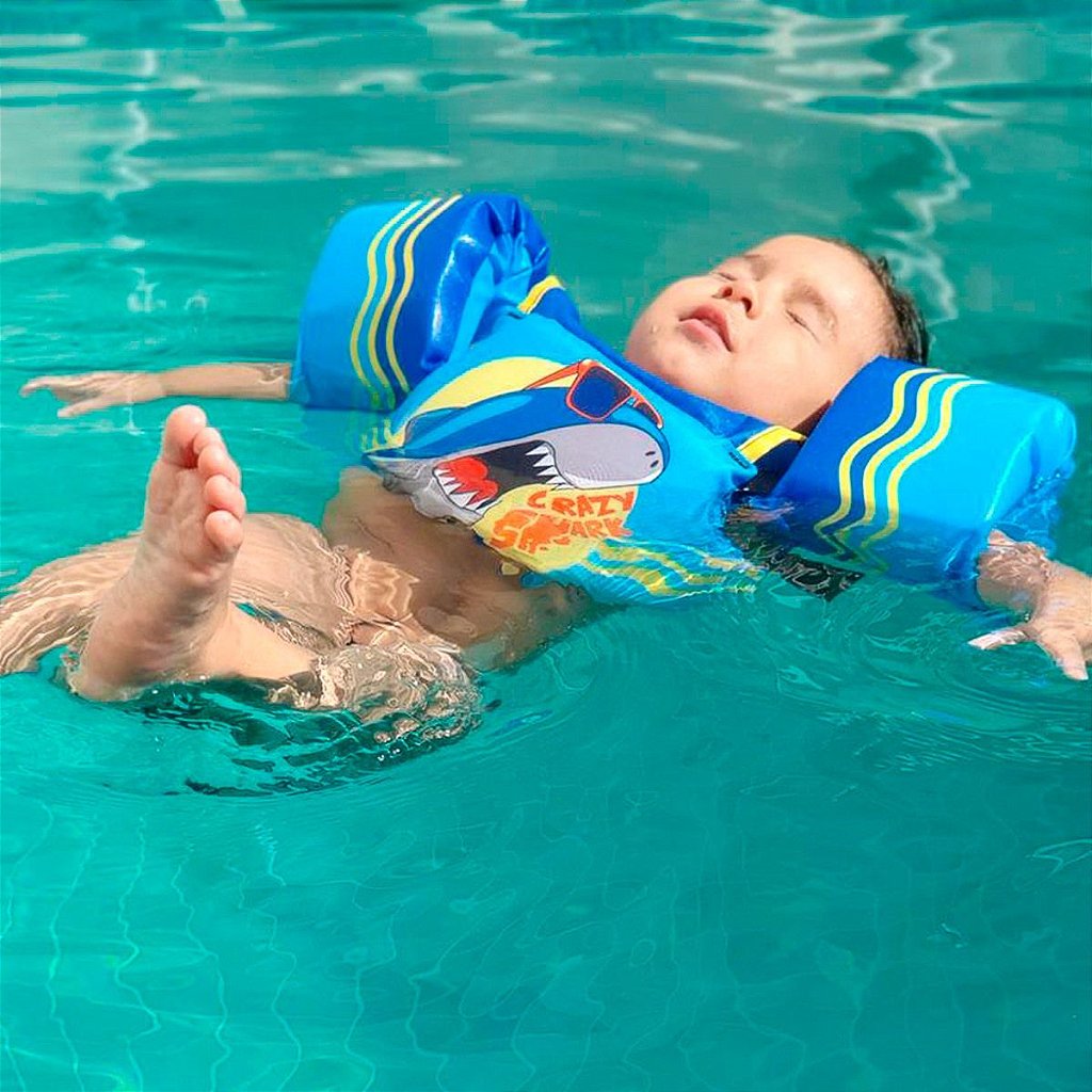 Colete Boia Flutuador Infantil Criança Natação Piscina Mar Pirata Jack