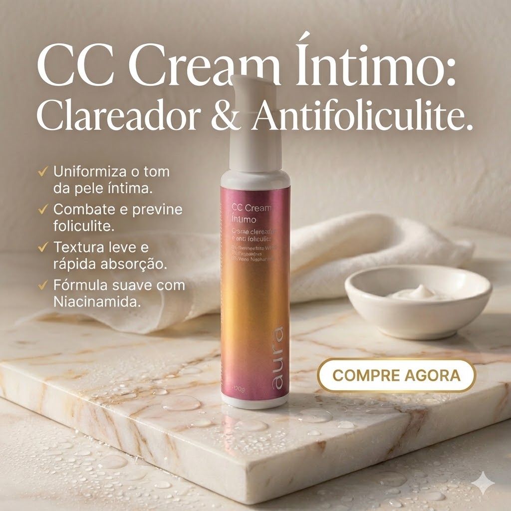 02 CC CREAM CLAREADOR ÍNTIMO 100g - AURA MIZZ - Ideal Pharma