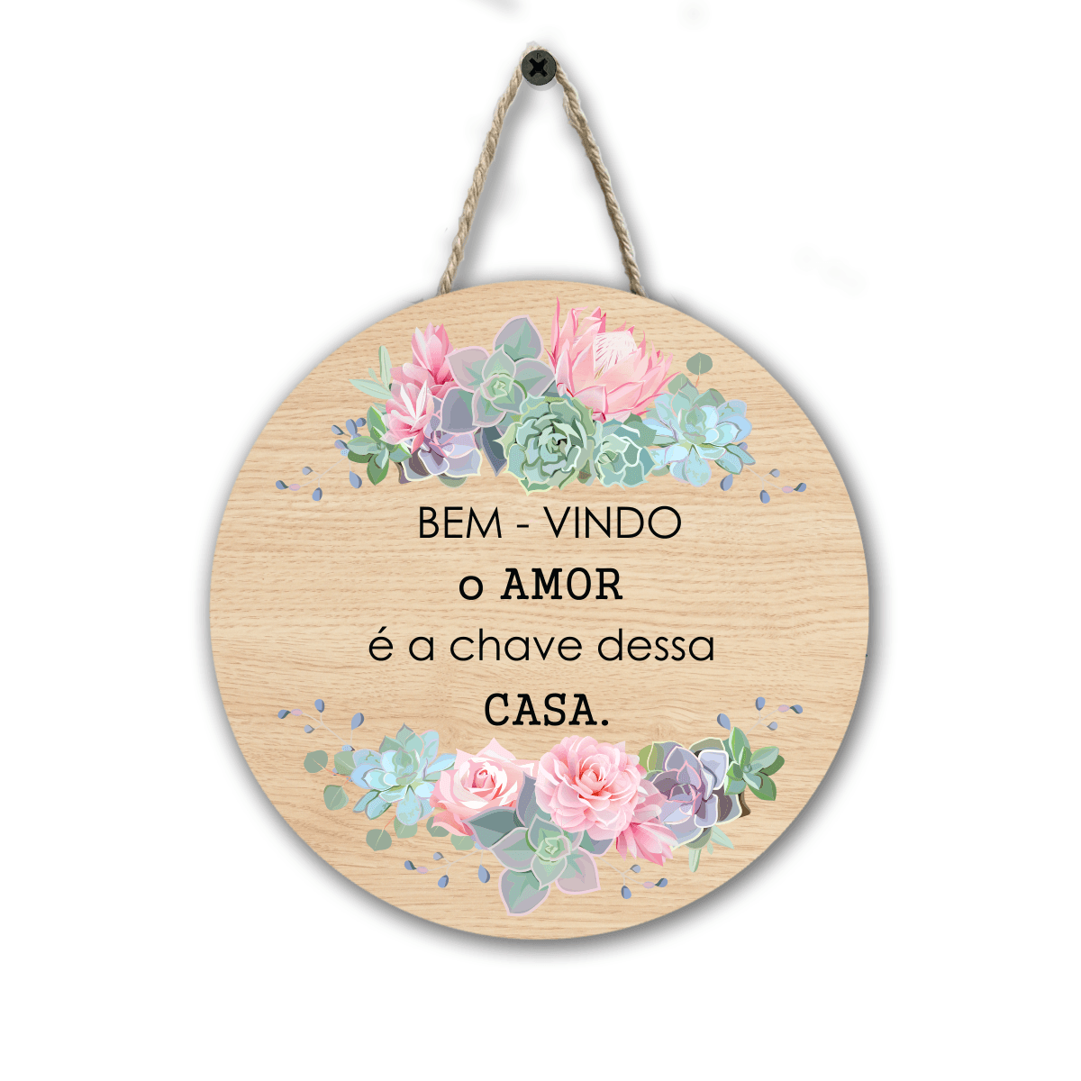 FLAMULA redonda bem vindo
