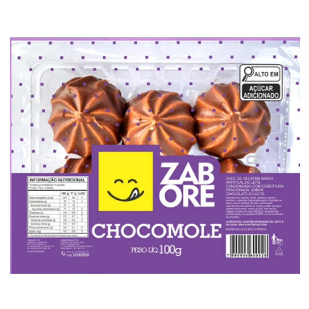 choco モールベア Chocomole Preta 100G - Zabore - Docerrano - Confeitaria e Festa