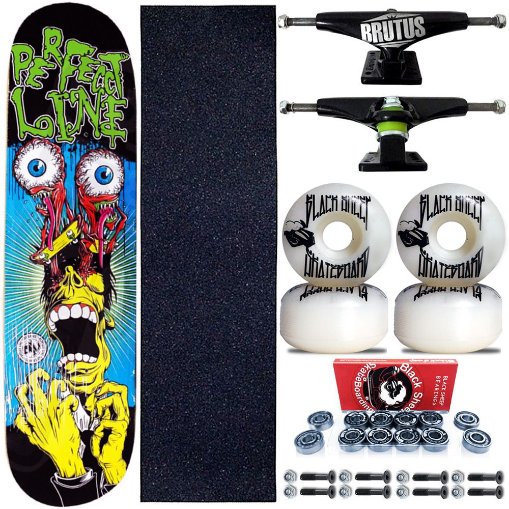 Skate Profissional Completo Shape Perfect Line Espanto 8.0