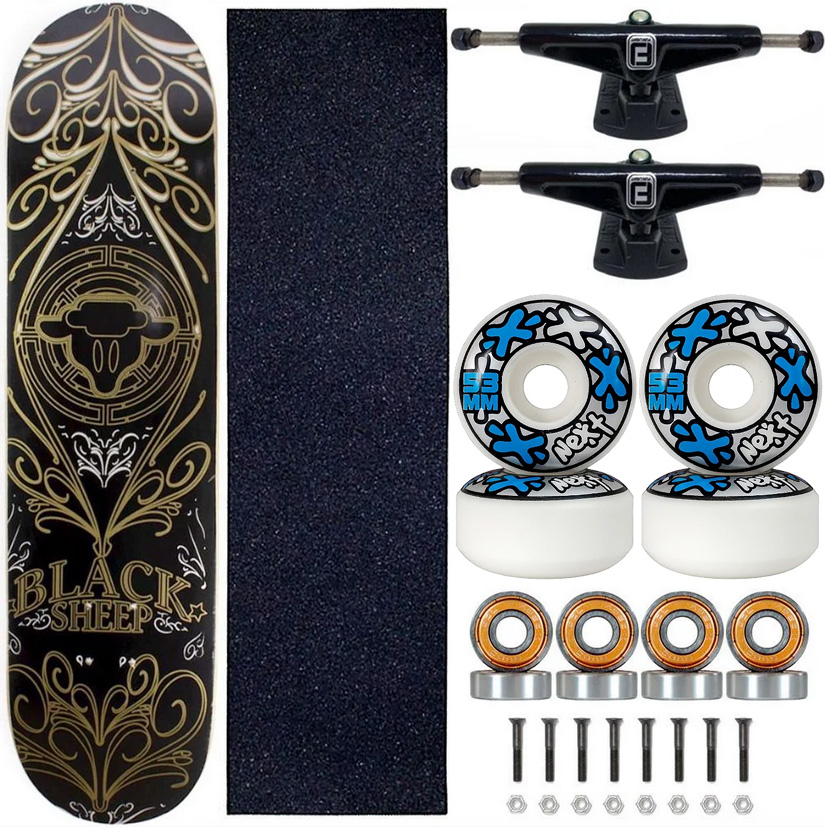 Skate Black Sheep Profissional Tribal Truck Fun Light - Virtual
