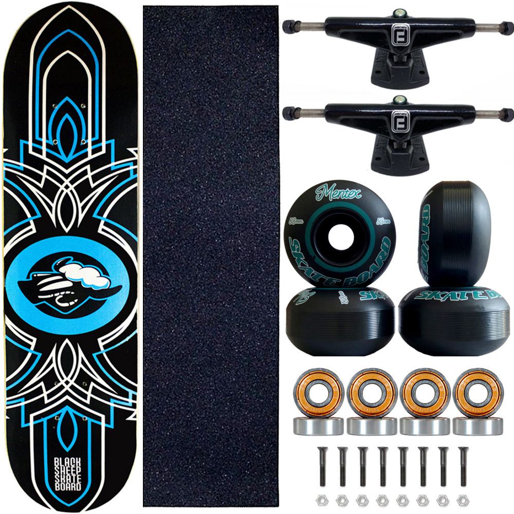 Skate Black Sheep Profissional Blue Tag Truck Fun Light Virtual
