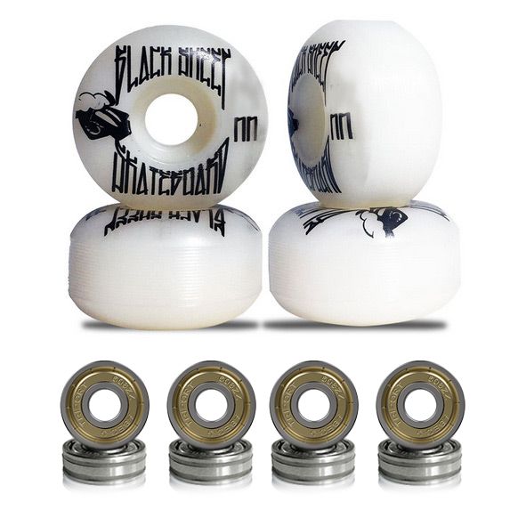 Kit Jogo de Rodas Black Sheep 51mm + Rolamentos ABEC-5 - Virtual