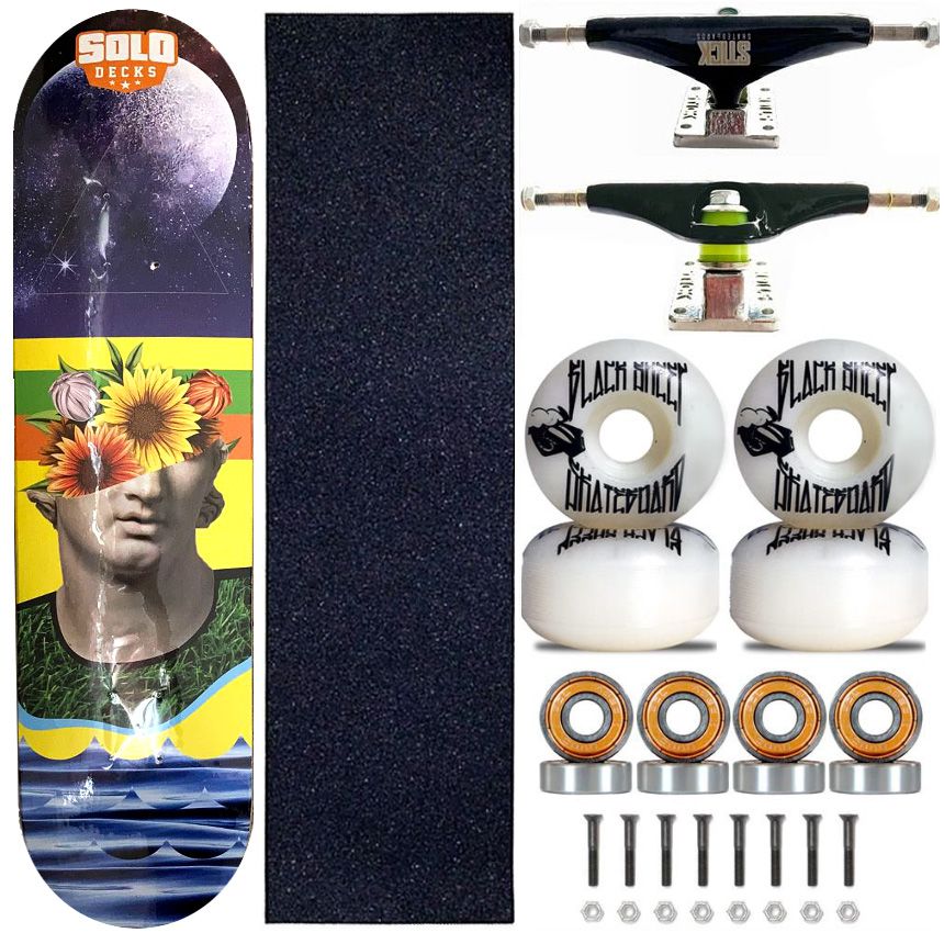 Skate Montado Shape Solo Decks Universo 8.0 - Virtual Skate Shop