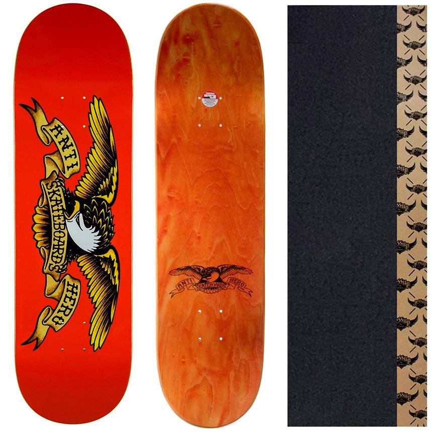 Shape Maple Anti Hero Skateboards Pro Deck 9.0 Eagle Red - Virtual
