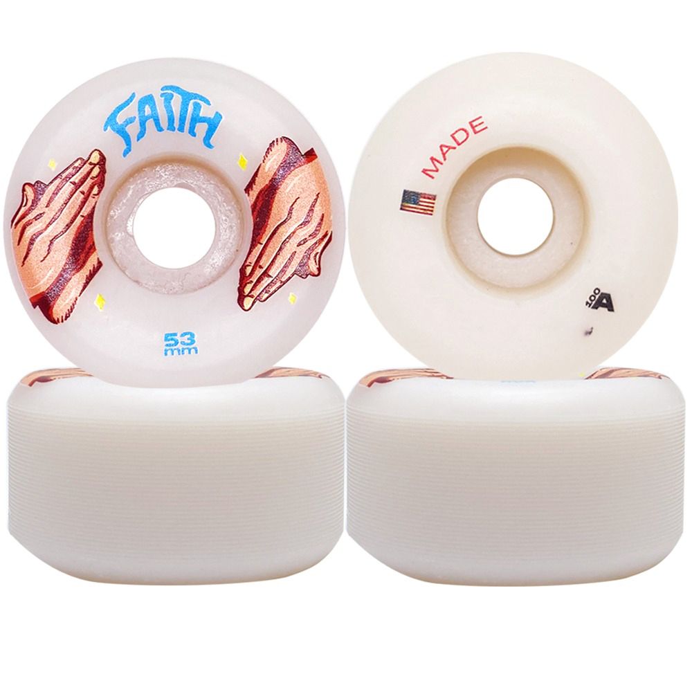 Rodas Faith Skateboards Hands 53mm Dureza 100A Mande in USA