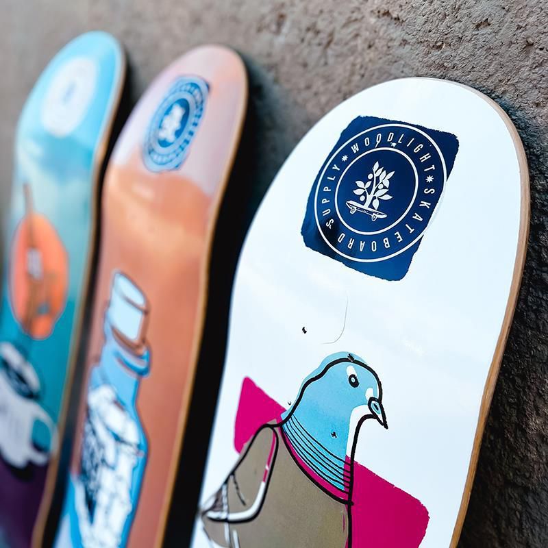Shape de Skate Fiber Glass 8.0 Coffee Jump + Lixa Nacional
