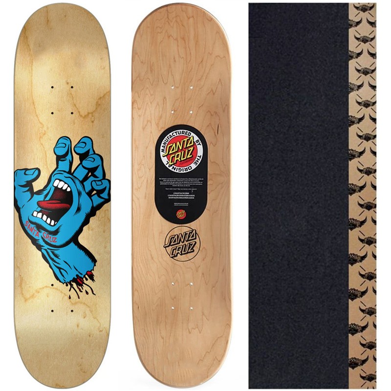 Santa Cruz Skateboard Screaming Hand Pink 7.8