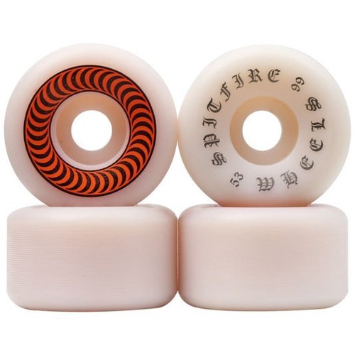 スケートボード SPITFIRE CLASSICS 53mm 99DU Rodas Spitfire 53mm Og Classic Formula White Orange 99d - Virtual