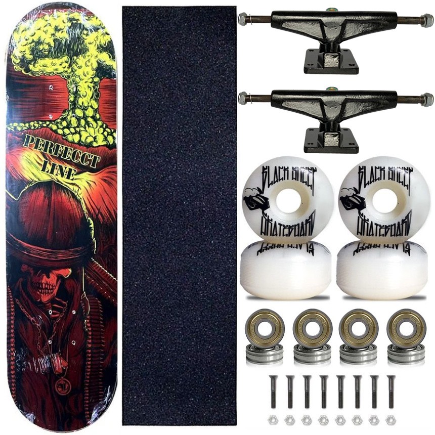 Skate Completo Shape Perfect Line 8.0 Pirates - Virtual Skate Shop