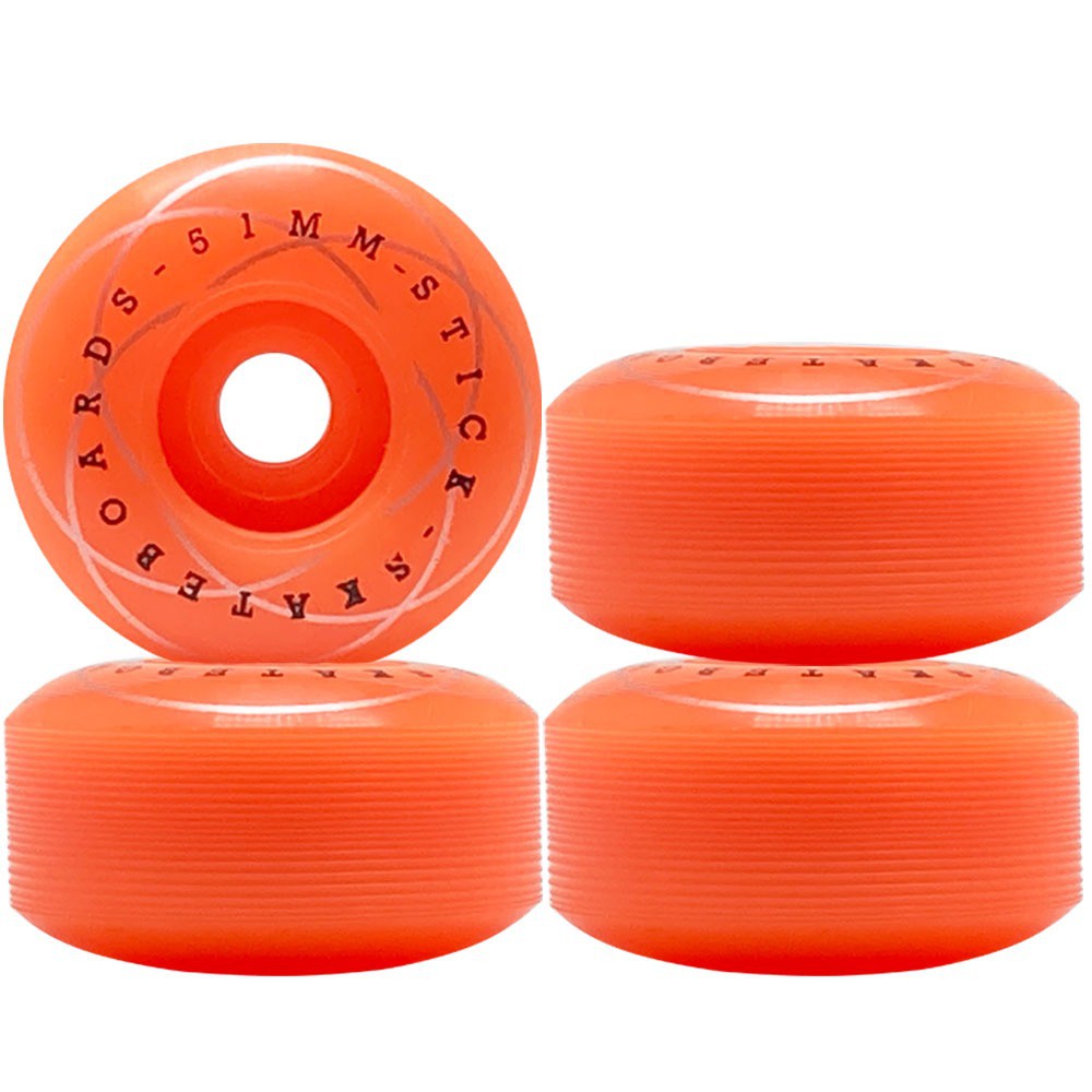 Roda Stick Skateboard Laranja 51mm Speed Wheels - Virtual Skate
