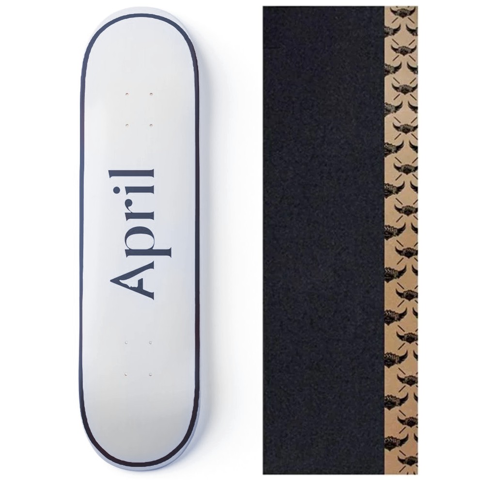 April skateboard Diego najera 8.0インチ Shape Maple April Skateboard 8.0 Blue Tag + Lixa Jessup - Virtual