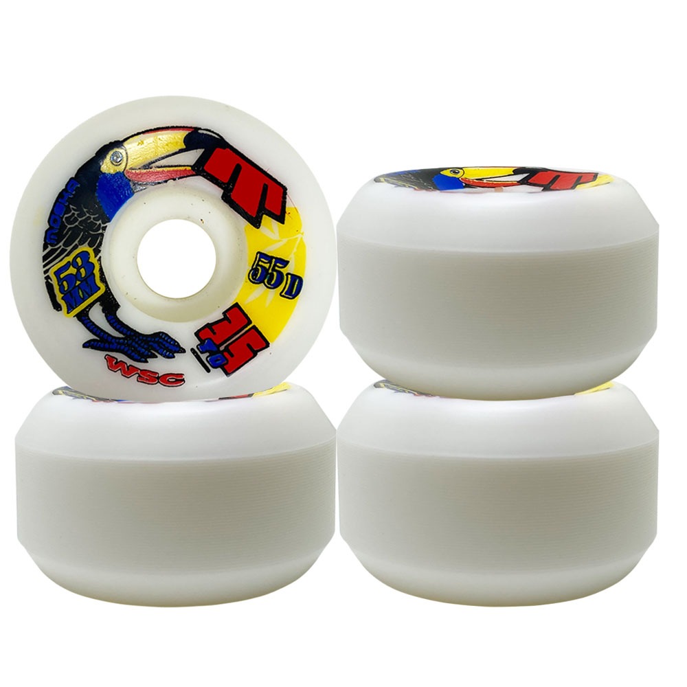 Roda Moska 53mm Dureza 55D WSC Toucan - Virtual Skate Shop | A