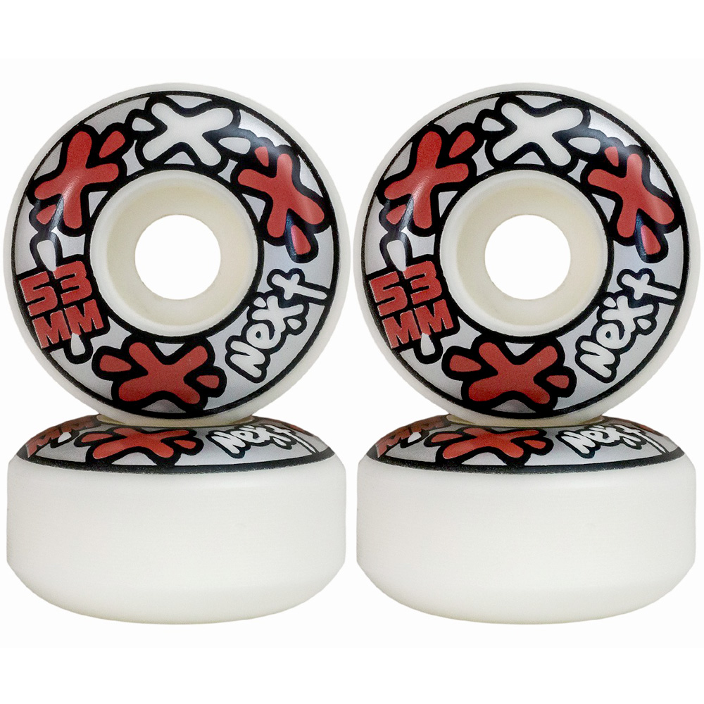 Roda Next ll Skate 53mm Dureza 100a Red ( jogo 4 rodas ) - Virtual