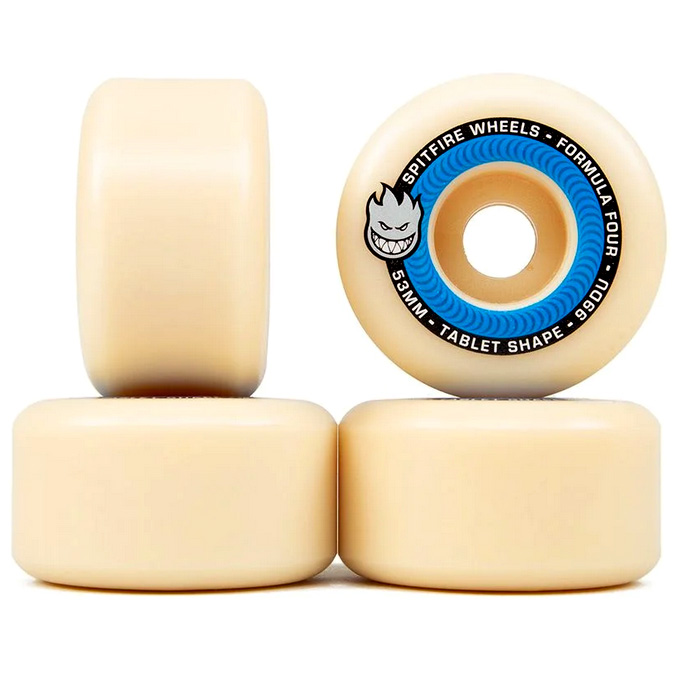 Rodas Spitfire 53mm Formula Four Tablets 99DU Blue - Virtual Skate