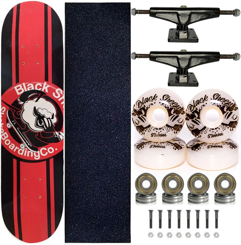 L.G.B. スカルプリント タンクトップ ブラック Skate Completo Shape Marfim Black Sheep 8.0 Blue Logo Sheeps