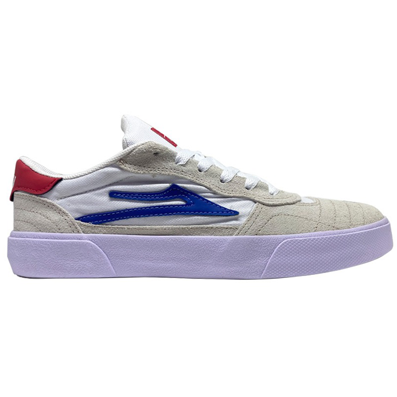 Tênis Skate Lakai Cambridge White Blue Suede - Virtual Skate Shop