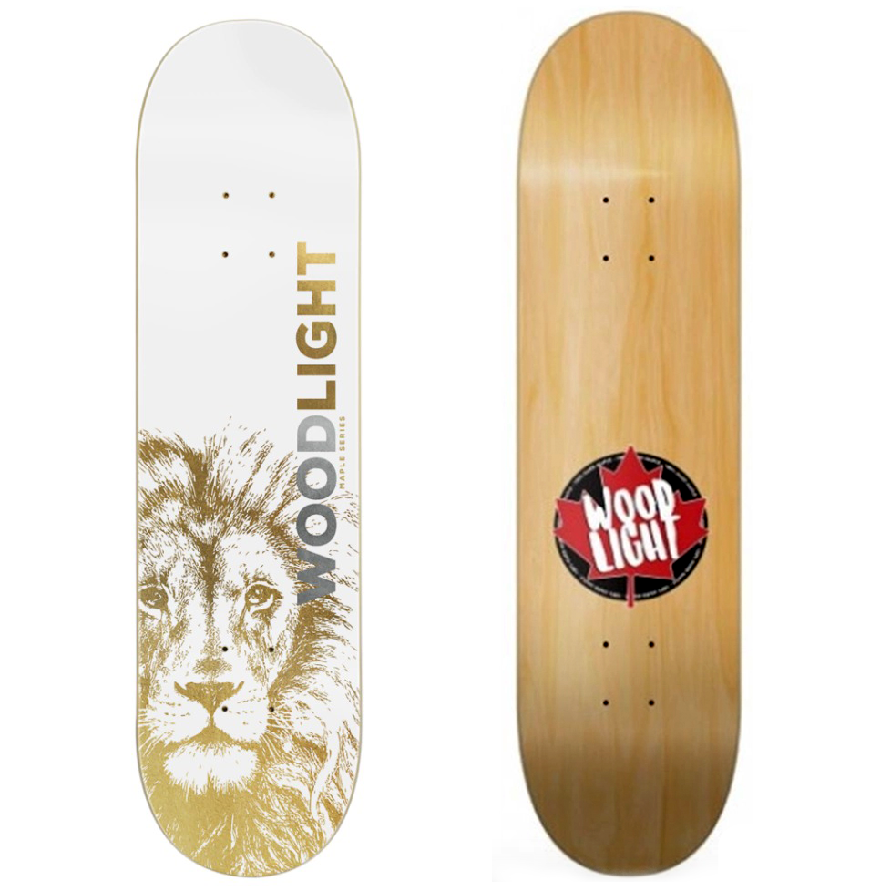 Shape Maple Wood Light Skate 8.0 Leão Gold - Virtual Skate Shop