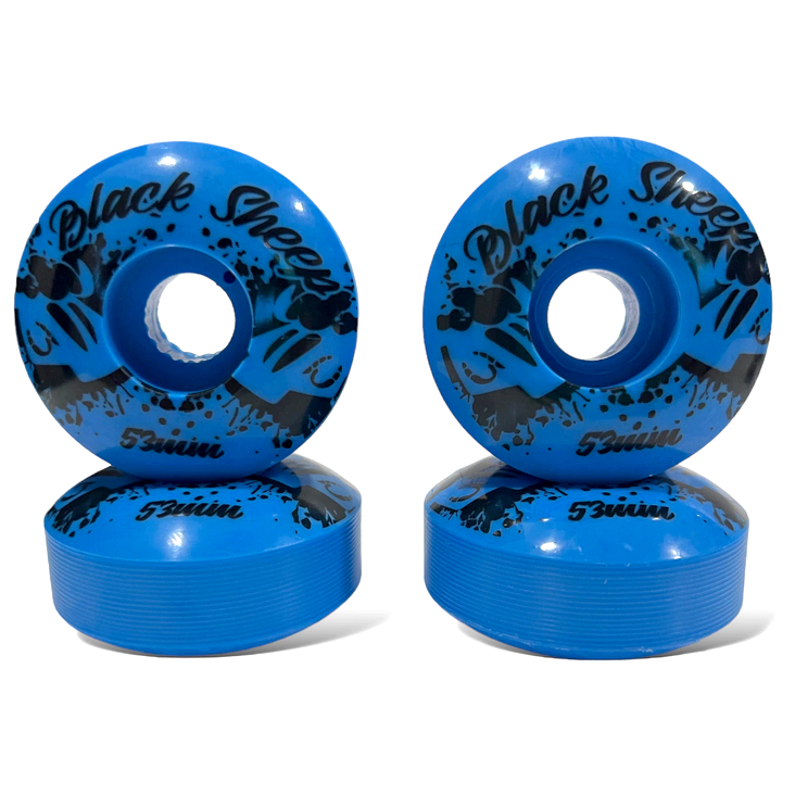 Rodas Para Skate 53mm Color Black Sheep Azul - Virtual Skate Shop