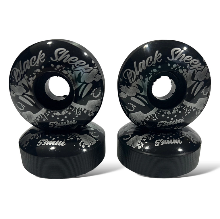 Rodas Para Skate 53mm Color Black Sheep Preta - Virtual Skate Shop