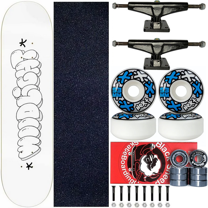 Skate Completo Shape Marfim Wood Light 8.0 Collab Lixos Grafite