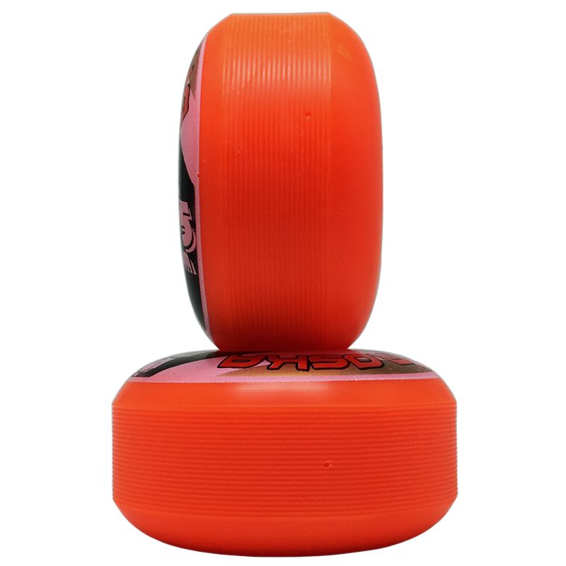 Rodas Moska Rock 55mm Dureza 53D Laranja - Virtual Skate Shop | A
