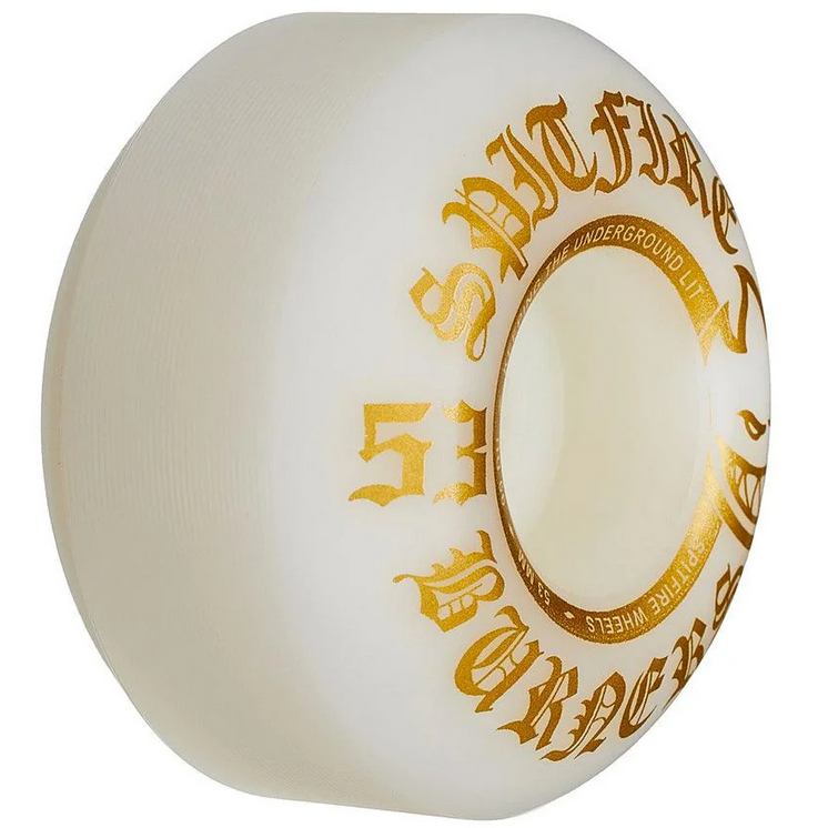 Rodas Spitfire 53mm Gold Burners 99DU - Virtual Skate Shop | A