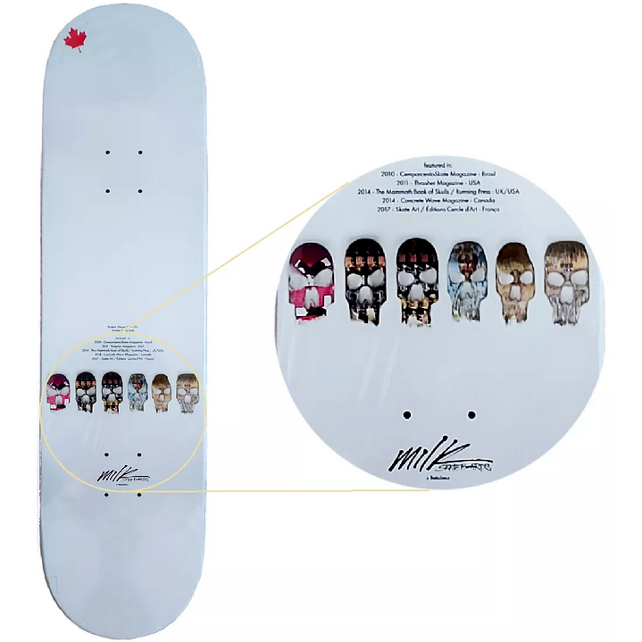 Shape Maple Milk Skate 8.25 Broken Skull Color Beto Janz - Virtual