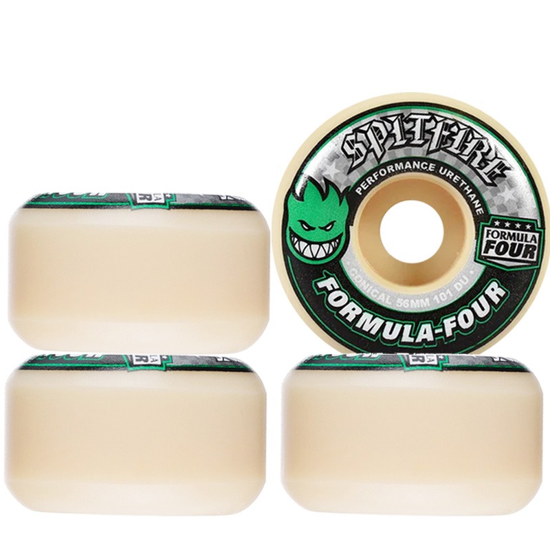 Rodas Spitfire 56mm F4 Conical Green Print 101DU - Virtual Skate