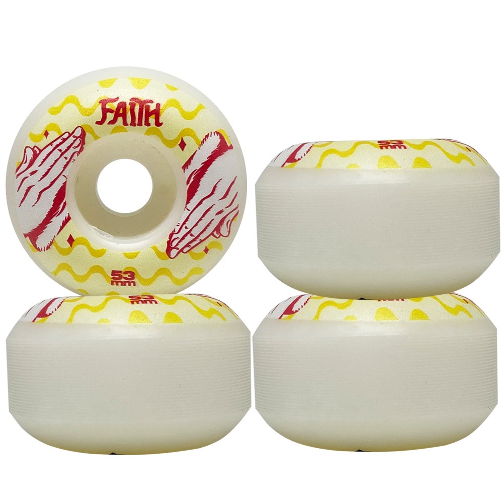 洋楽 faith 14:29 Rodas Faith Skateboards 53mm Dureza 100A Red Hands - Virtual Skate
