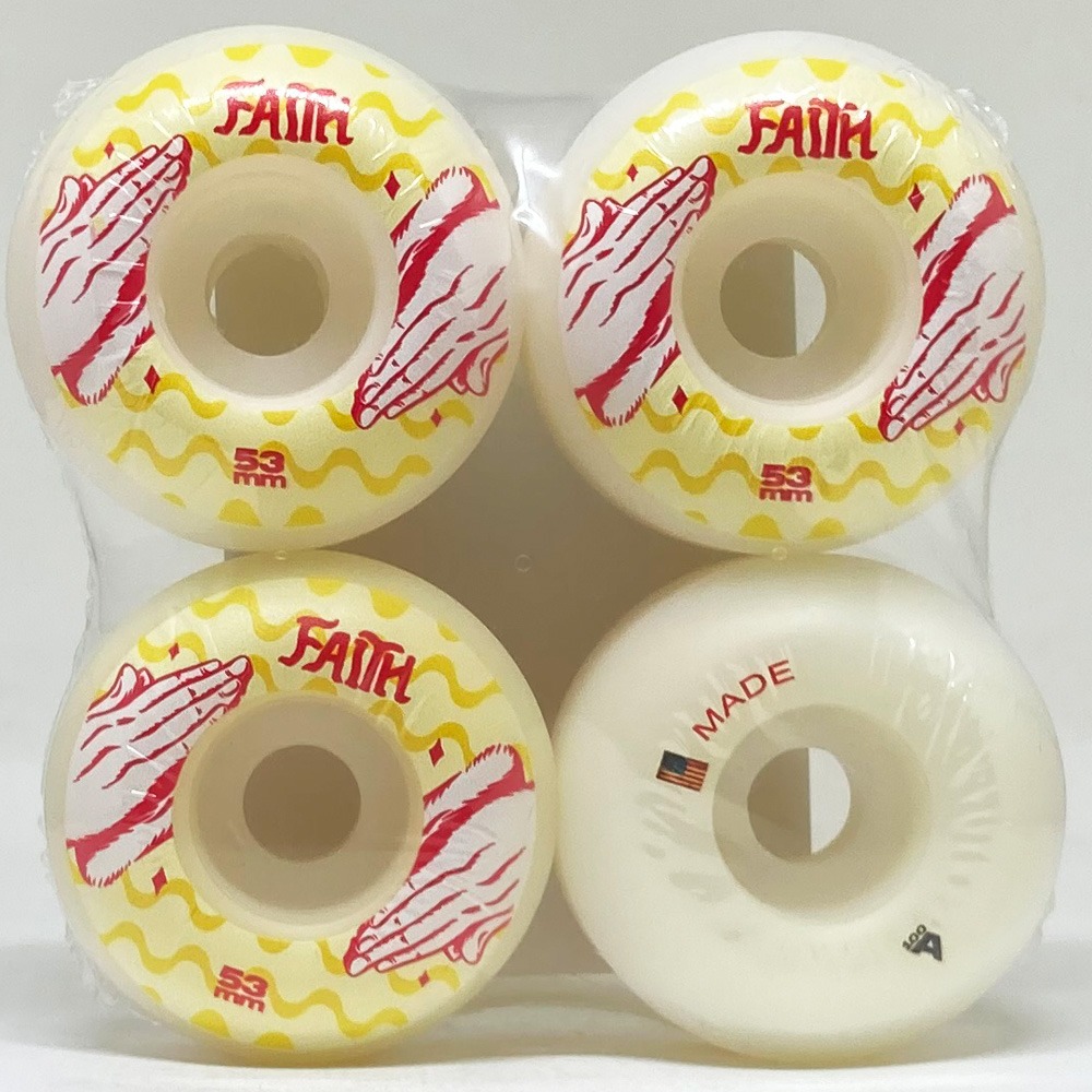 Rodas Faith Skateboards 53mm Dureza 100A Red Hands - Virtual Skate