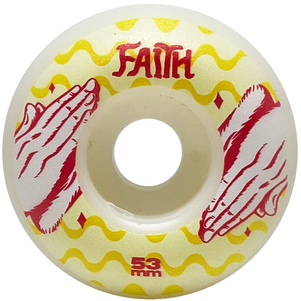 Rodas Faith Skateboards 53mm Dureza 100A Red Hands - Virtual Skate