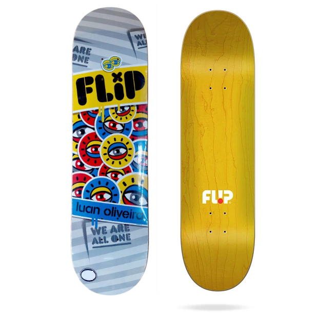 スケートボード FLIP8.0 Shape Maple Flip Skateboards 8.0 Luan Oliveira Eyes - Virtual