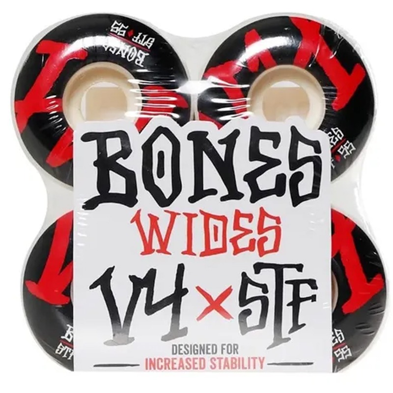 Rodas Bones 55mm STF V4 Wides Annuals Bold White 103A - Virtual