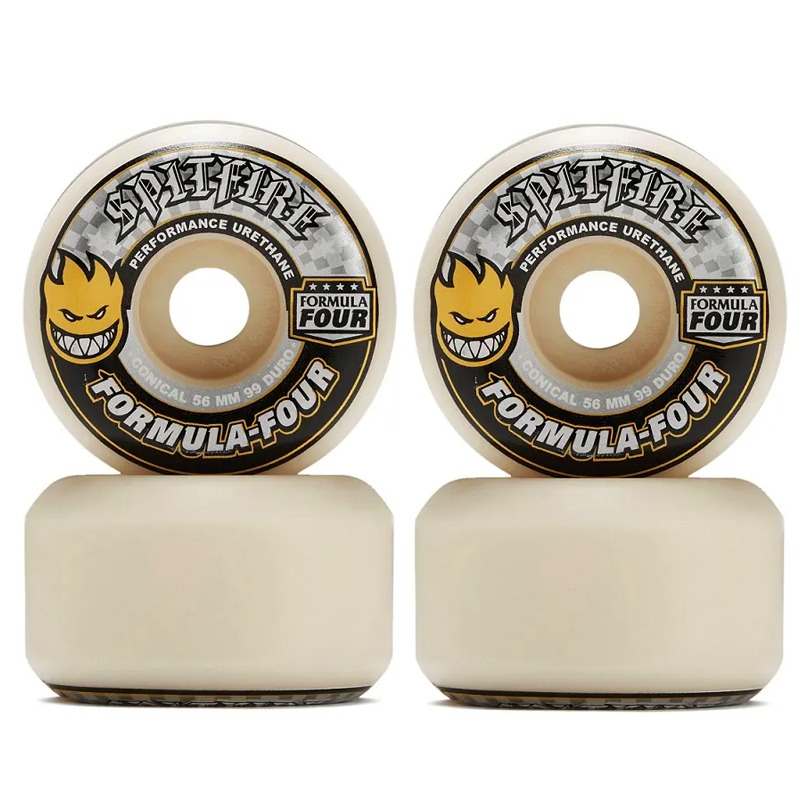 スケートボード Spitfire Formula Four 99Duro 56mm Rodas Spitfire Formula Four Conical Full 56mm Gray on Liquid 99DU