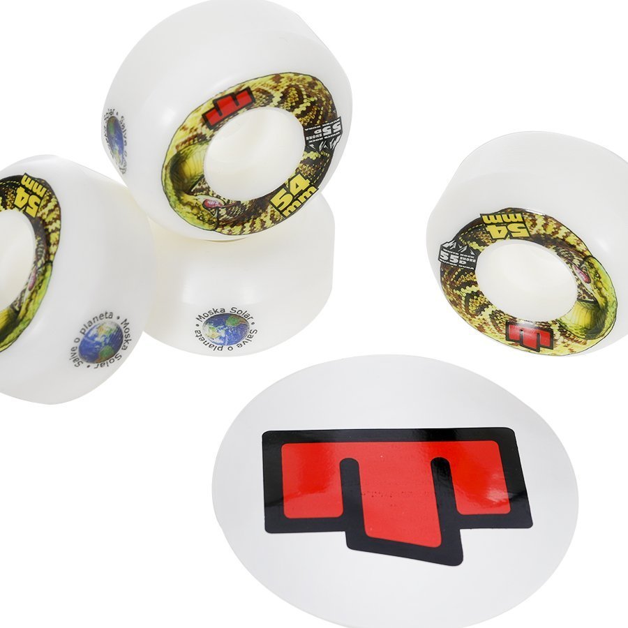 Roda Moska 54mm Dureza 55D Solar Snake - Virtual Skate Shop | A