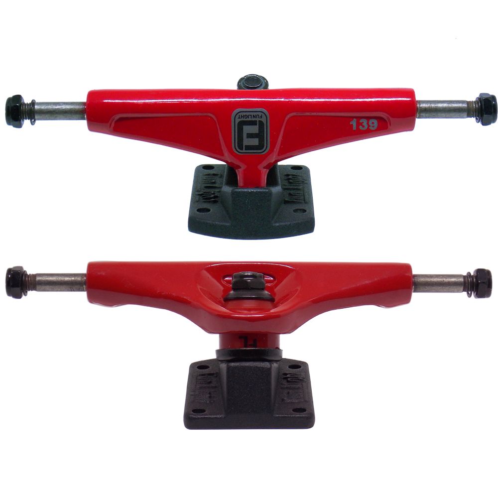 Truck Profissional Fun Light 139mm Vermelho - Virtual Skate Shop