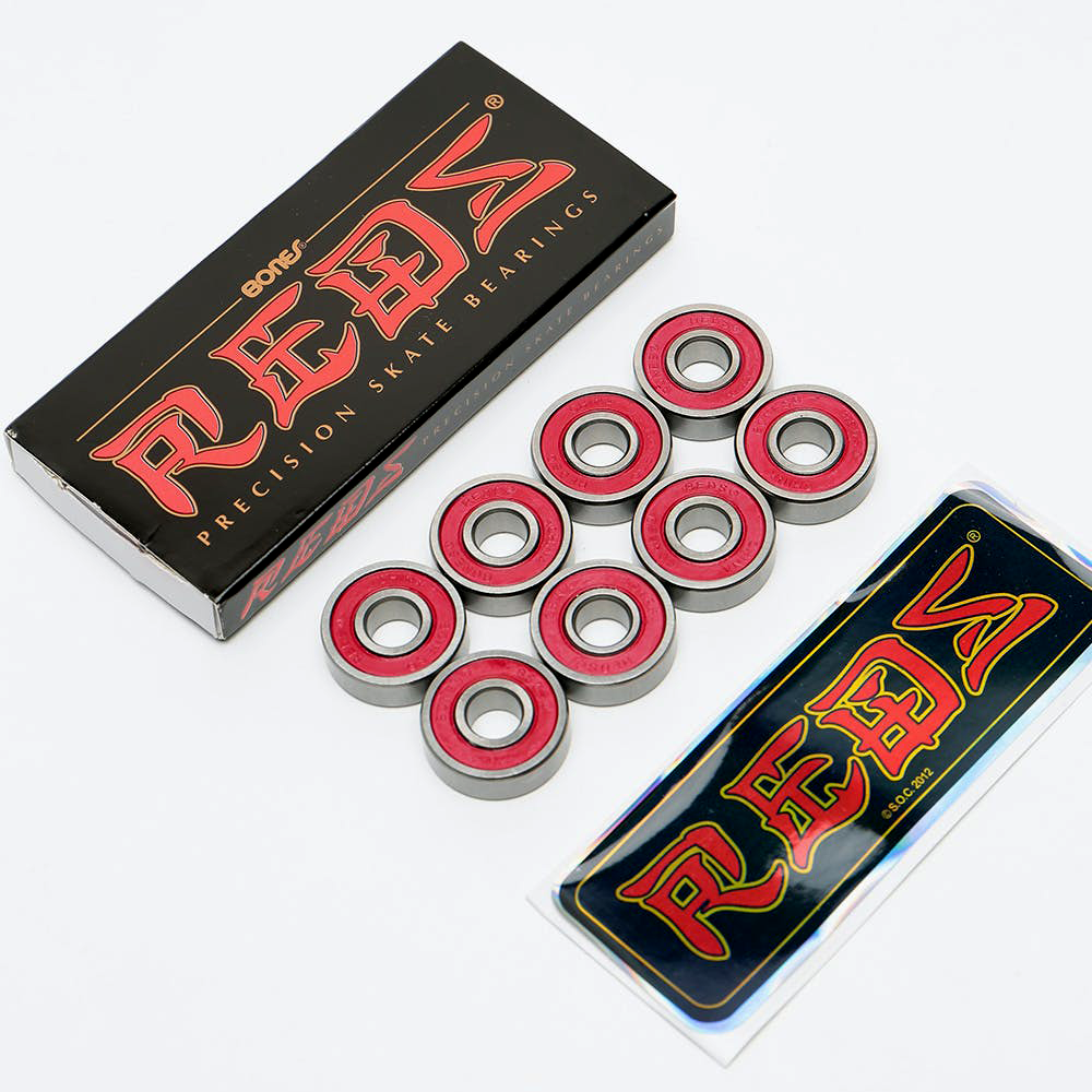 Roda Moska Rock 53mm 53D Branca + Rolamento Reds-Bones Original