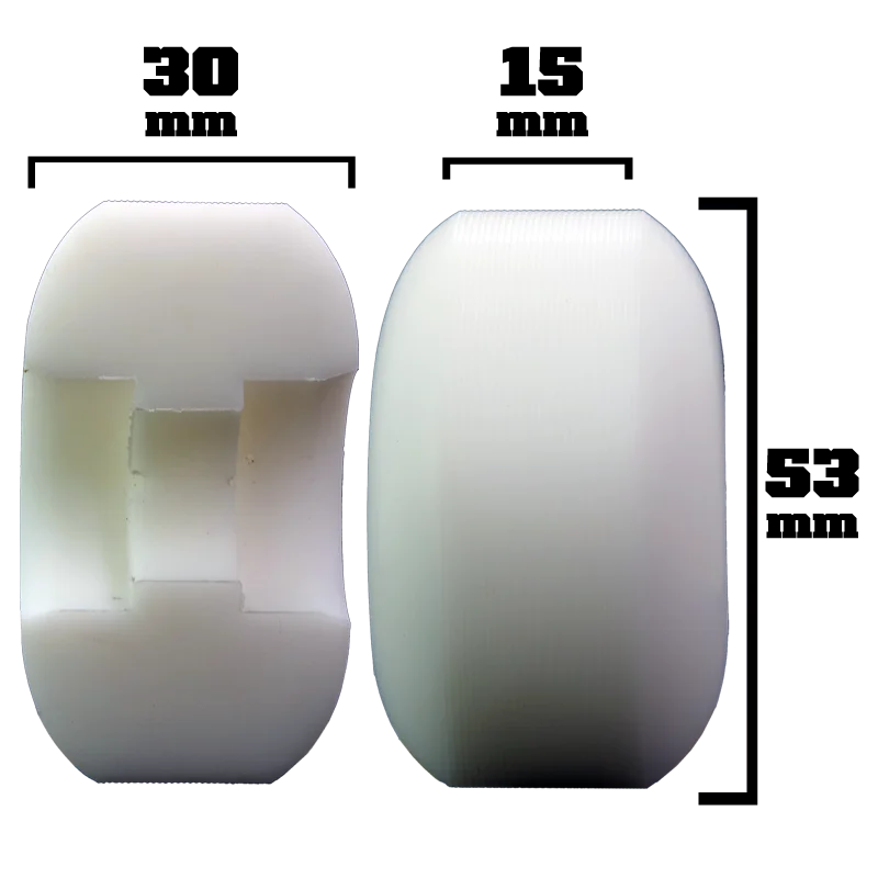 Roda Moska 53mm Rock + Rolamento Black Sheep Gold - Virtual Skate