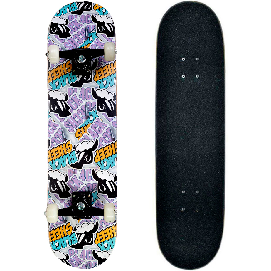 Skate Montado Black Sheep Semi Profissional 8.0 HQ - Virtual Skate