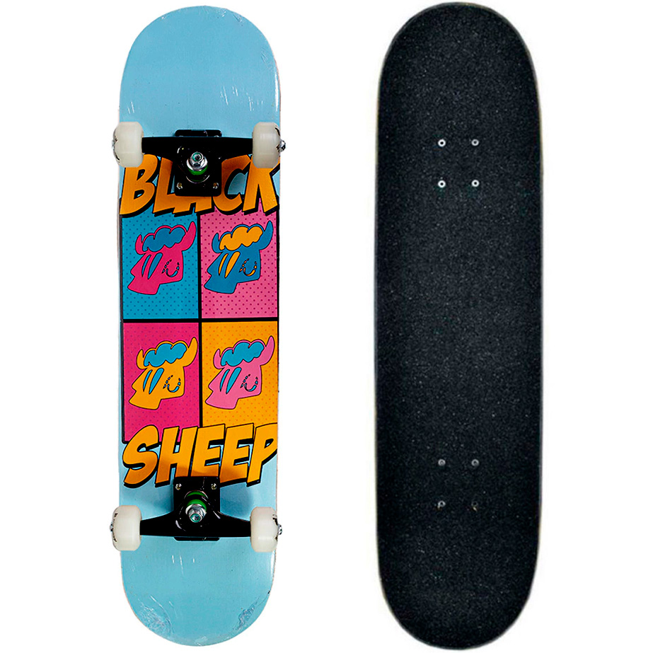 Skate Montado Black Sheep Semi Profissional 8.0 Art - Virtual