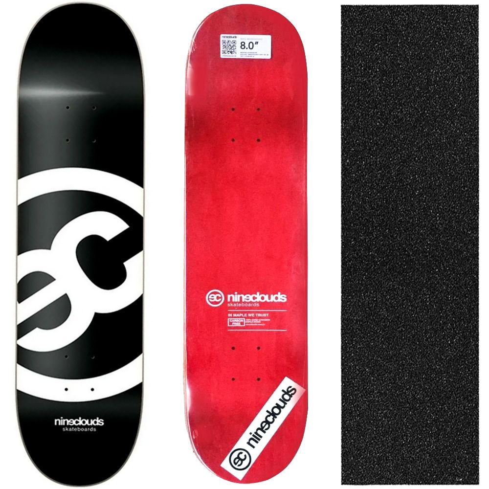 Shape Profissional Maple Skate Nineclouds 8.0 Blackout - Virtual
