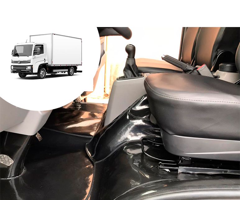 Tapete Carpete Verniz Liso Caminhão Volks Delivery Express 2018 á 2021 -  Sobre Rodas Auto Parts