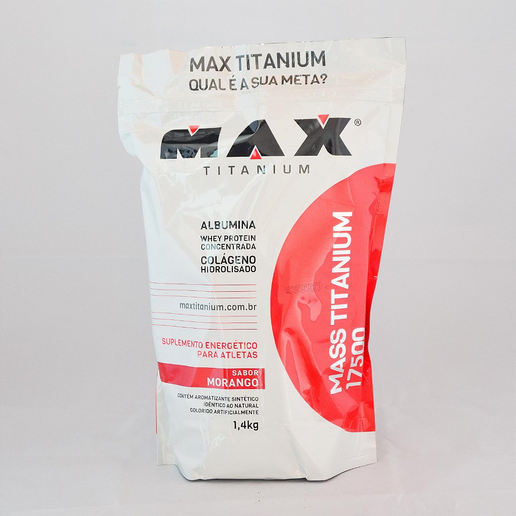 Hipercalórico Mass Titanium 17500 (1,4Kg) - Max Titanium - Loja de  Suplementos - Bogos