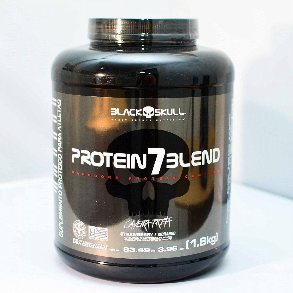 Whey Protein 7 Blend (1,8kg) - Black Skull - Loja de Suplementos - Bogos