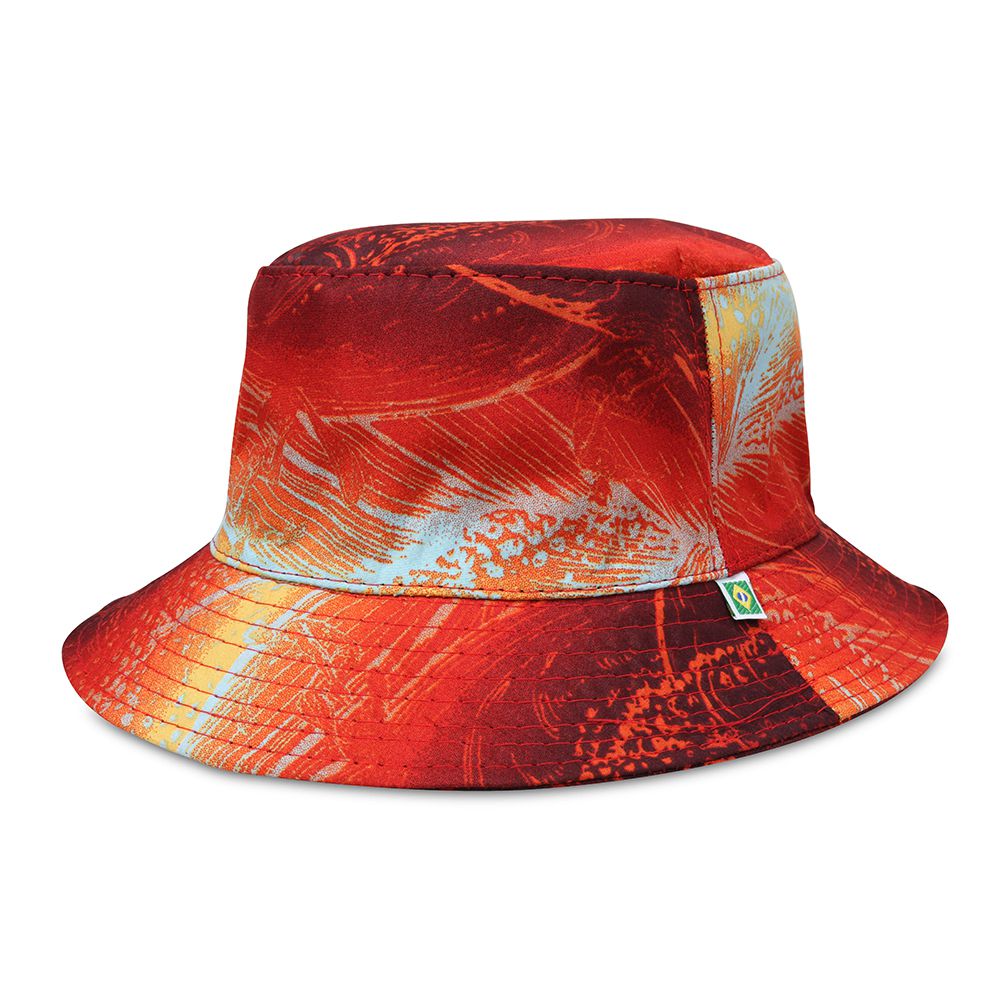 Chapéu Bucket Cor Vermelha Estampa de Floral | Loja Oficial Chapéu Pre -  Chapéu Premium | Top Hats!